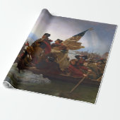 De Delaware overgestoken 1776: Generaal George Was Cadeaupapier (Uitgerold)