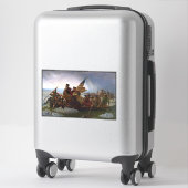 De Delaware overgestoken 1776: Generaal George Was Sticker (Koffer)