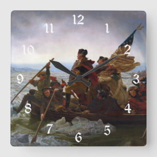 De Delaware overgestoken 1776: Generaal George Was Vierkante Klok