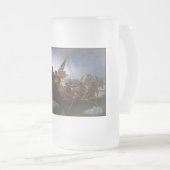 De Delaware oversteken 1776: Generaal George Washi Matglas Bierpul (Voorkant rechts)