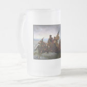 De Delaware oversteken 1776: Generaal George Washi Matglas Bierpul (Voorkant links)