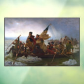 De Delaware oversteken 1776: Generaal George Washi Raamsticker (Vel 3)