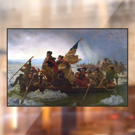 De Delaware oversteken 1776: Generaal George Washi Raamsticker (Vel 2)