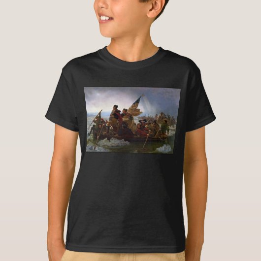 De Delaware oversteken 1776: Generaal George Washi T-shirt (Voorkant)