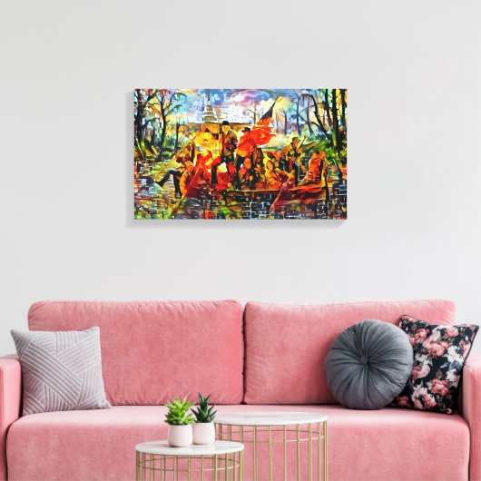 De Delaware overtroeven Canvas Afdruk (Insitu (Woonkamer))