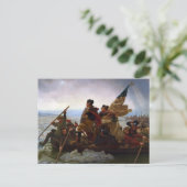 De Delaware River oversteken, George Washington Briefkaart (Staand voorkant)