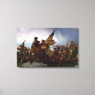 De Delaware River oversteken, George Washington Canvas Afdruk