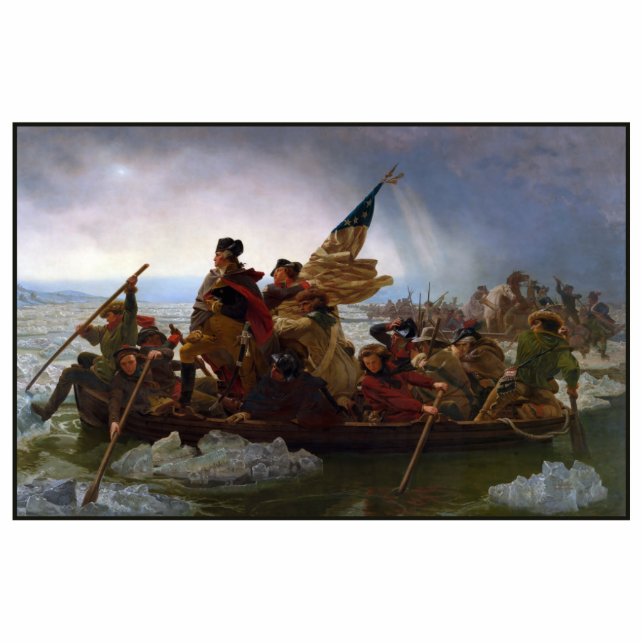 De Delaware River oversteken, George Washington Fotobeeldje Ornament (Voorkant)