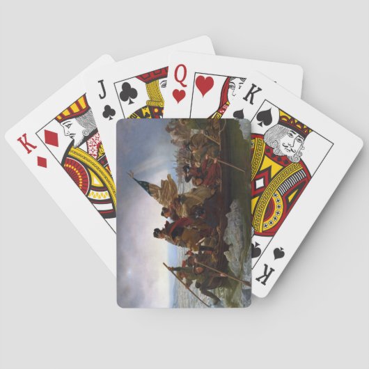 De Delaware River oversteken, George Washington Pokerkaarten (Achterkant)