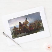 De Delaware River oversteken, George Washington Rechthoekige Sticker (Envelop)