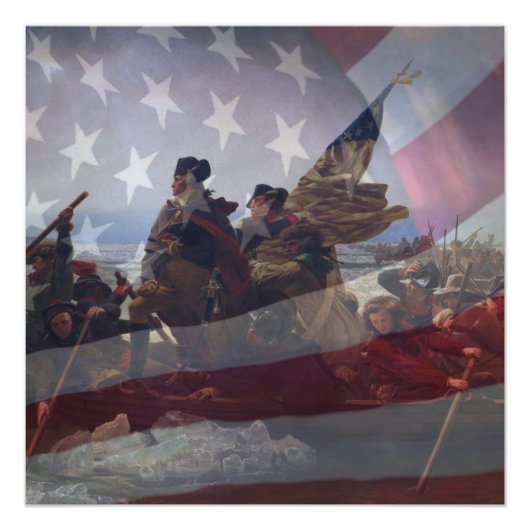 De Delaware River Stretched Canvas oversteken Perfect Poster (Voorkant)