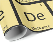 De - Delaware State Chemistry Periodic Table Cadeaupapier (Rol Hoek)