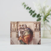 De Delfe sibyl - Fresco Sistine Chapel Briefkaart (Staand voorkant)