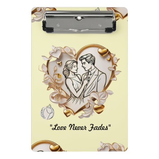 De delicate dans van de liefde mini klembord (Voorkant)