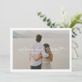De Delicate Liefde bewaart de Overlay van de Wedde Save The Date (Staand voorkant)