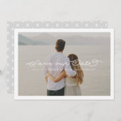 De Delicate Liefde bewaart de Overlay van de Wedde Save The Date (Voorkant / Achterkant)