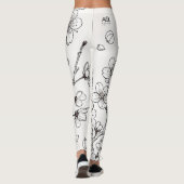 De delicate schoonheid van kersenbloesems leggings (Achterkant)