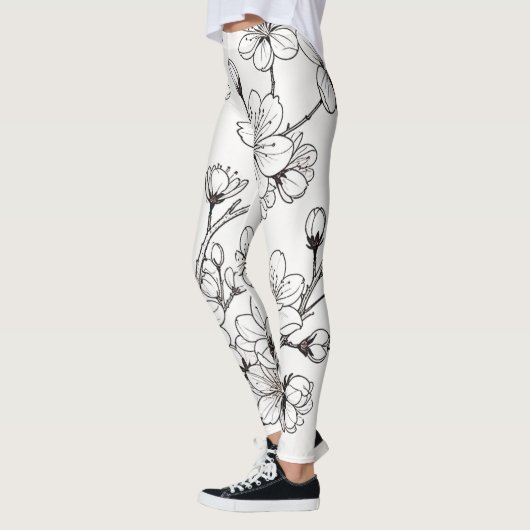 De delicate schoonheid van kersenbloesems leggings (Links)