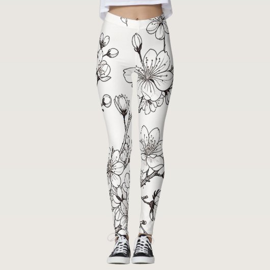 De delicate schoonheid van kersenbloesems leggings (Voorkant)