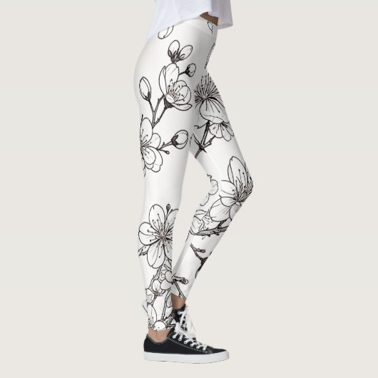 De delicate schoonheid van kersenbloesems leggings (Rechts)