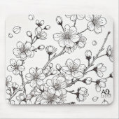 De delicate schoonheid van kersenbloesems muismat (Voorkant)