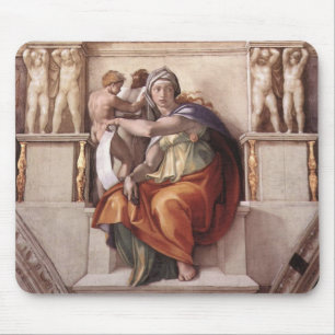 De Delphische Sibylle - Fresco Sixtijnse Kapel Muismat