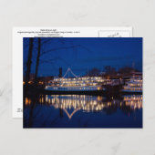 De Delta King 's nachts - Sacramento, CA Briefkaart (Voorkant / Achterkant)