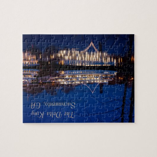 De Delta King 's nachts - Sacramento, CA Legpuzzel (Horizontaal)