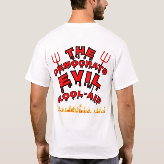 DE DEMOCRATEN EVIL KOOL-HULP! CBDOilPrincess T-shirt (Achterkant)