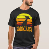 De democratie straalde op t-shirt (Voorkant)