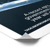 De democratie zal verdwijnen (24x36) poster (Hoek)