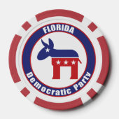 De Democratische Partij van Florida Pokerchips (Achterkant)