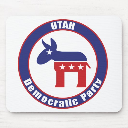 De Democratische Partij van Utah Muismat (Voorkant)