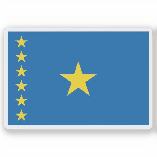 De Democratische Republiek Congo (1997–2003) Sticker (Voorkant)