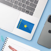 De Democratische Republiek Congo (1997–2003) Sticker (Laptop met iPhone)