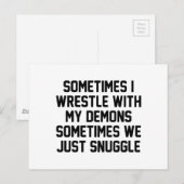 De demon nestelt zich briefkaart (Voorkant / Achterkant)