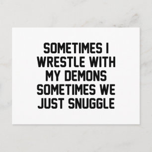 De demon nestelt zich briefkaart