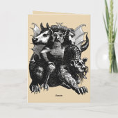 De Demon Van Wellust En Begeerte Drie-eenheid Bees Kaart (Achterkant)