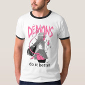 de demonen doen het beter Licht Ringer T Shirt (Voorkant)