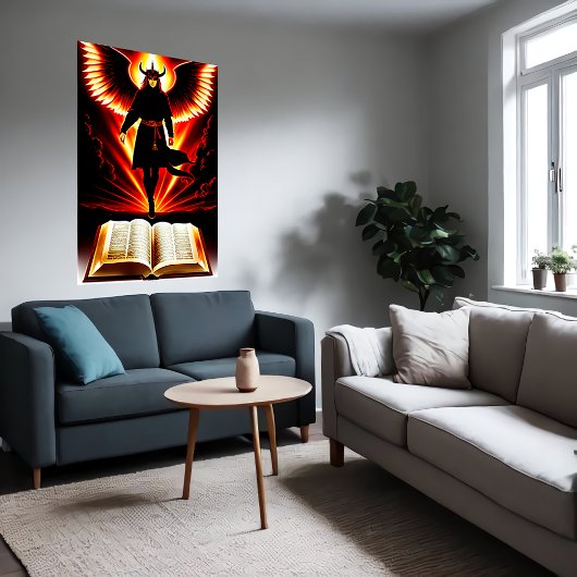 De demonische Bijbel | AI Art Poster