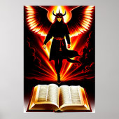 De demonische Bijbel | AI Art Poster (Voorkant)