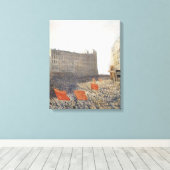 De demonstratie, 1905 canvas afdruk (Insitu (Houten vloer))