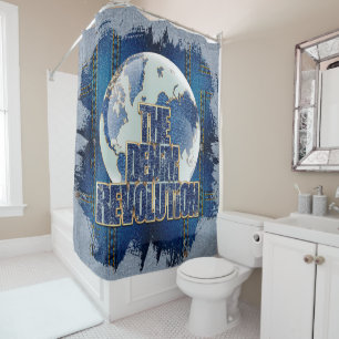De Denim Revolutie Douchegordijn
