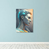 De Denker 2.0 Abstract Geometrisch Canvasprint Canvas Afdruk (Insitu (Houten vloer))