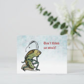 de denker - aanpasbaar briefkaart (Staand voorkant)