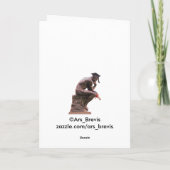 De denker Afstuderen gefeliciteerd Kaart (Achterkant)