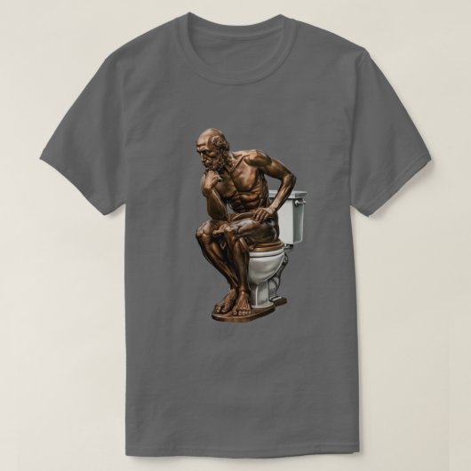 De denker grappig  t-shirt (Design voorkant)
