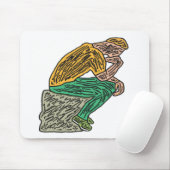 De denker muismat (Met muis)