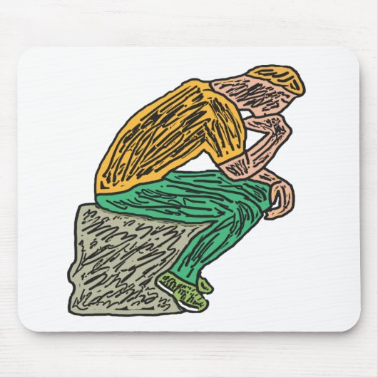 De denker muismat (Voorkant)