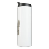 De Denker op de Troon – Klassieke Houtskoolstijl Thermosbeker (Geroteerd rechts)